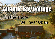 Self-catering cottage with fantastic sea views on the Isle of Seil